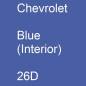 Preview: Chevrolet, Blue (Interior), 26D.